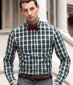 camicia-da-uomo-a-quadri-con-papillon