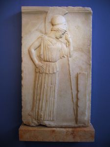 Atena usando um peplos simples, c. 460 aC, peplum