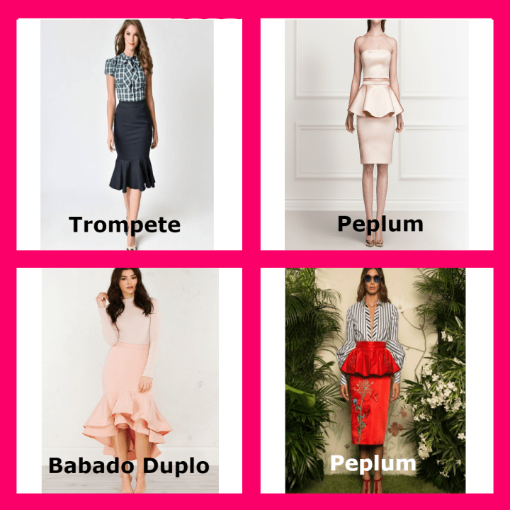Diferença entre Saia Peplum e outros modelos com babados